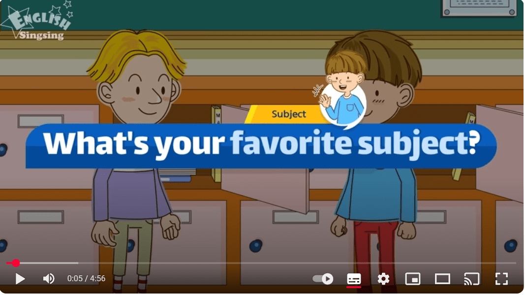 What's your favourite subject?